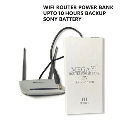 WiFi Router UPS Power Bank, 12 Volts, 3 cell WiFi power bank- Best Quality | Techniverse