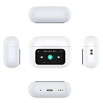 V20 Airpods Wireless Earbuds 32H Playtime Bluetooth 5.4 ANC+ENC Noise Cancelling